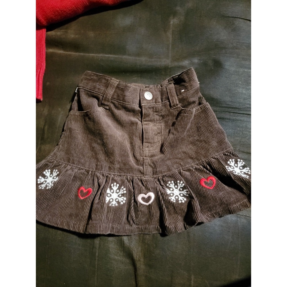Gymboree winter cheer snowflake sweater 3 4 skirt size 3 - Picture 3 of 5